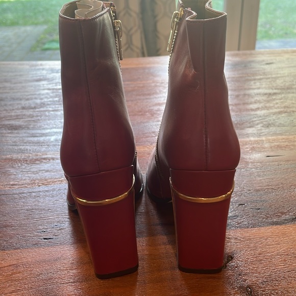 Calvin Klein red/gold booties. Never worn. - Picture 3 of 7
